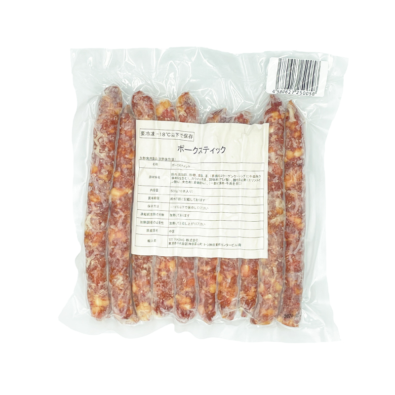 【冷凍便】ポークスティック（広東風ソーセージ）500g｜畜肉類