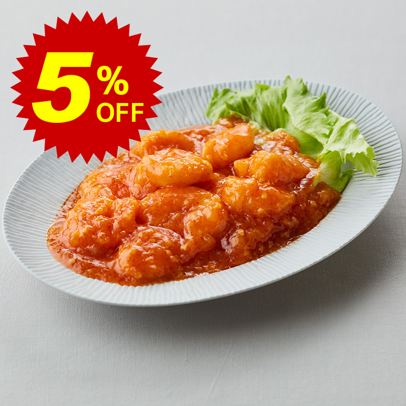 【冷凍便】期間限定5%オフ！海老チリソース煮 400g｜中華総菜